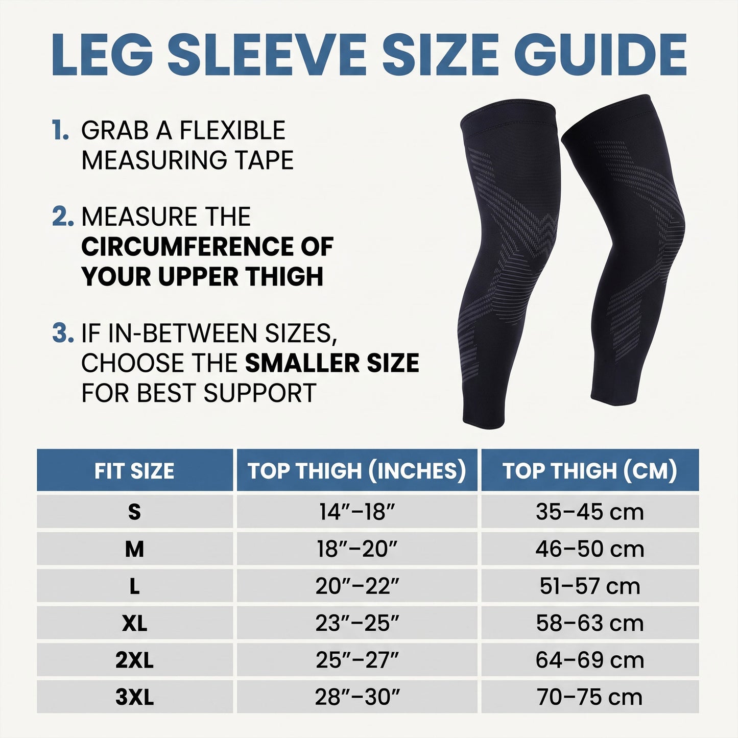 Compression Sleeves For Knees & Legs