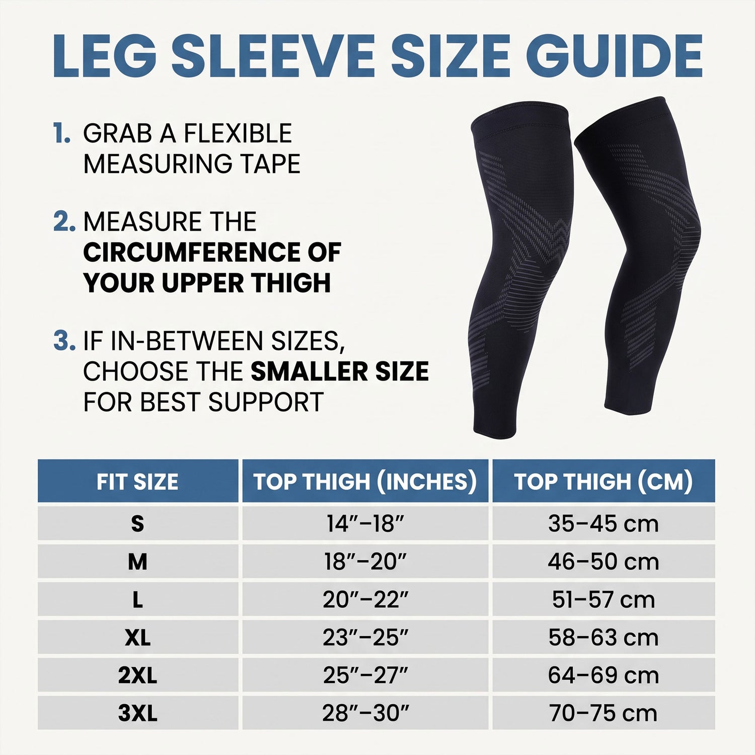 New sizing for maximum comfort