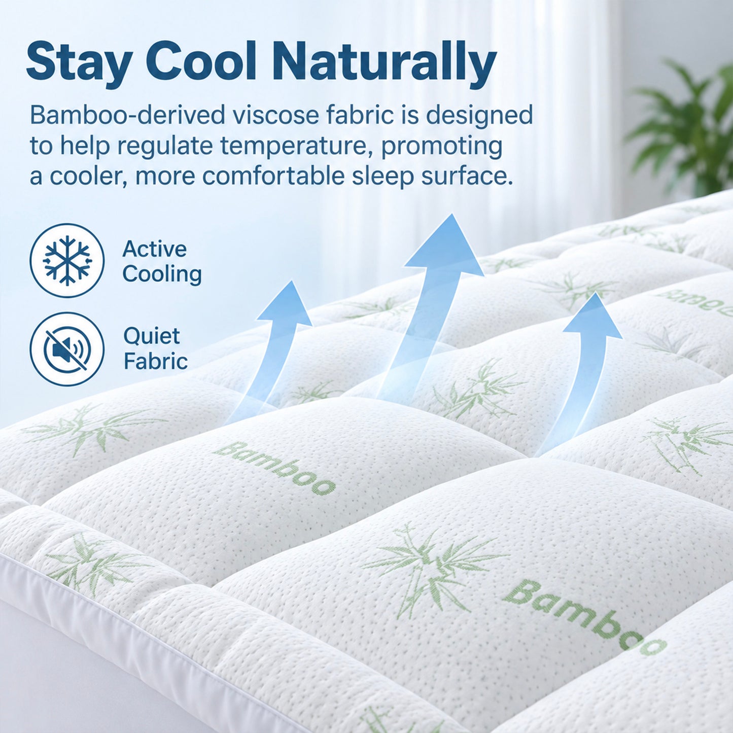 Orthobed Bamboo Mattress Topper