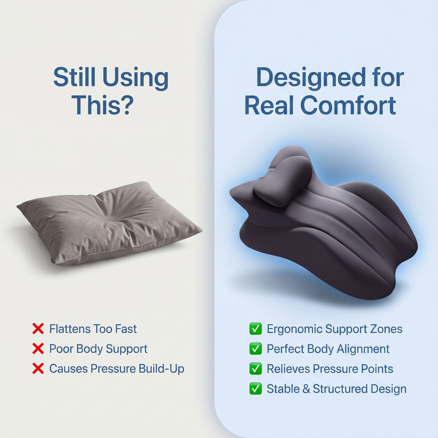 Comfort Support Pillow – Hip & Back Support Cushion